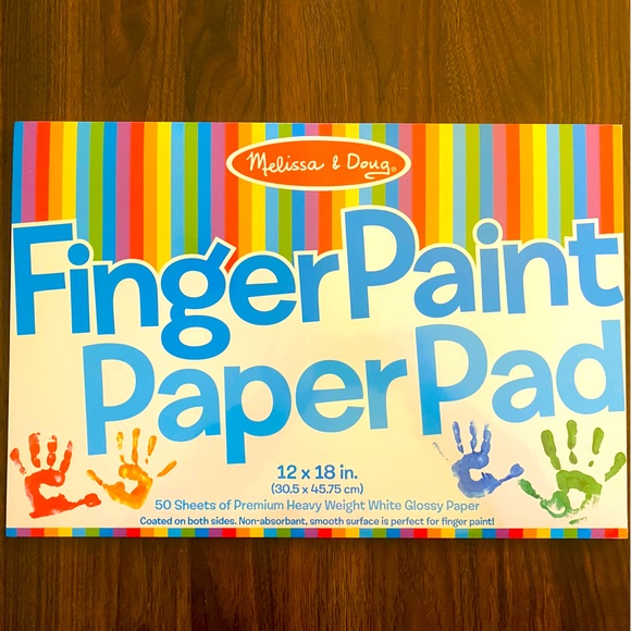 ✨BRAND NEW✨ Finger Painting Paper Pad x2 - Picture 1 of 2